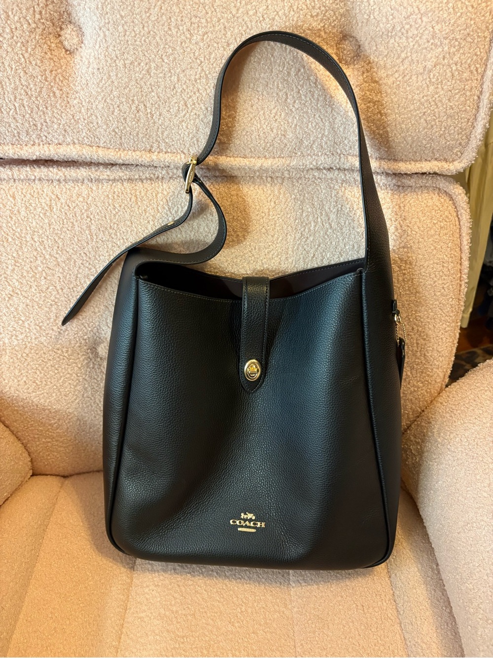 Coach Black large Hadley shoulder bag